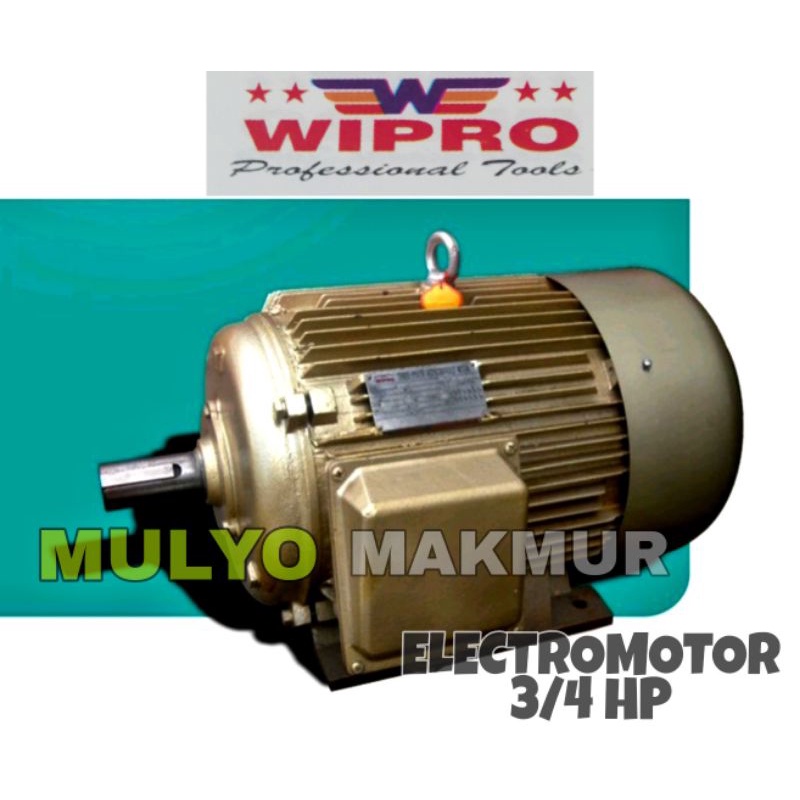 ELECTROMOTOR WIPRO 1PHASE 3/4HP