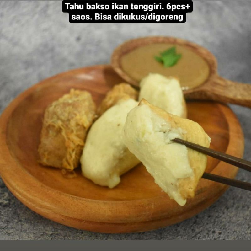 

NEW! TAHU BAKSO TENGGIRI 6PCS+ SAOS KACANG