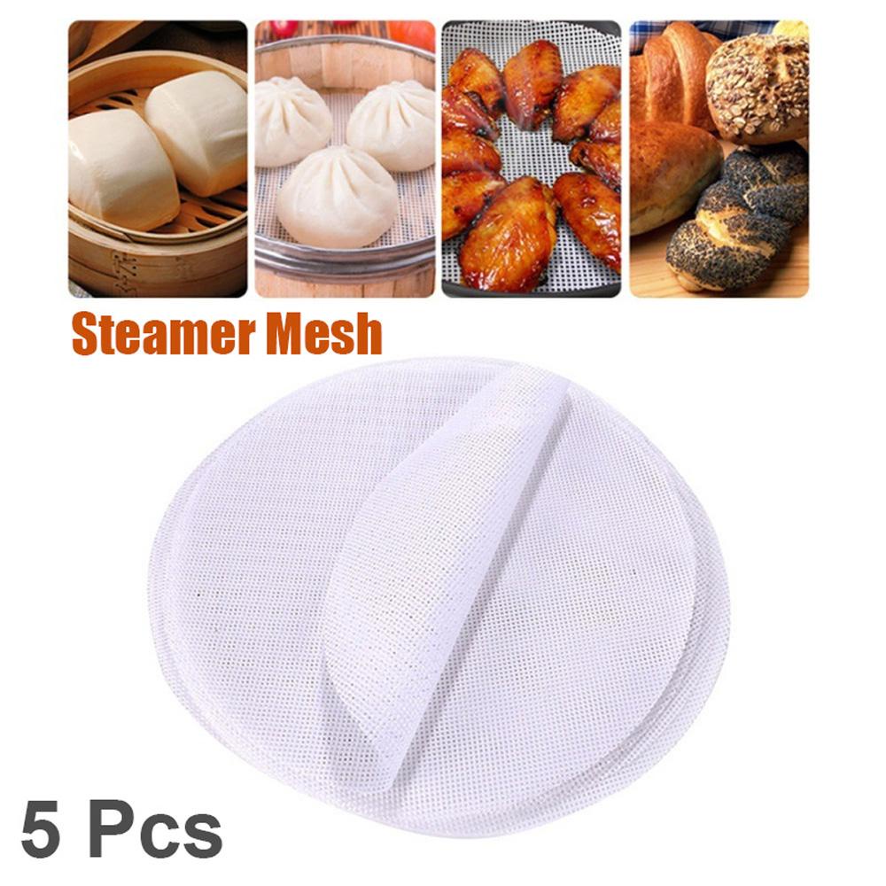 Quinton Mesh Mat Non Stick 5Pcs Roti Pastry Dumplings Home Baking Steamer Kertas