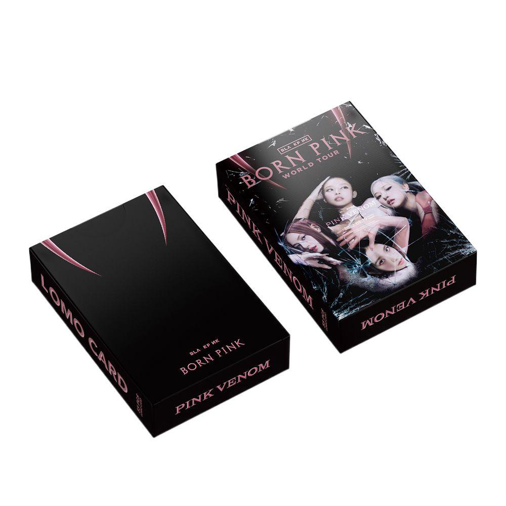 Agustina PINK VENOM Photocards Fashion 55pcs/set Cetak Album Baru Kartu HD Kartu Lomo LISA Postcard
