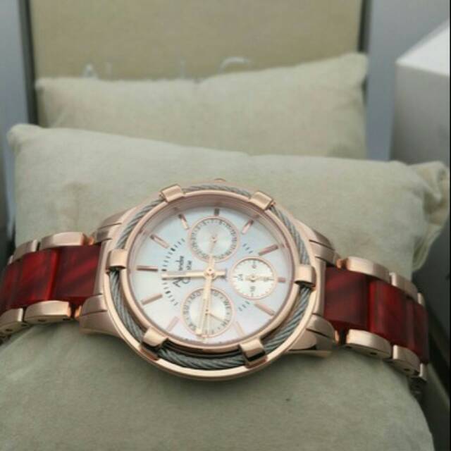 jam tangan alexandre christie ac2654 red rosegold 2654 original