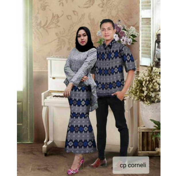 COUPLE AURORA BATIK BRUKAT / SET CP SALSARA ADORA / BAJU PASANGAN WANITA PRIA