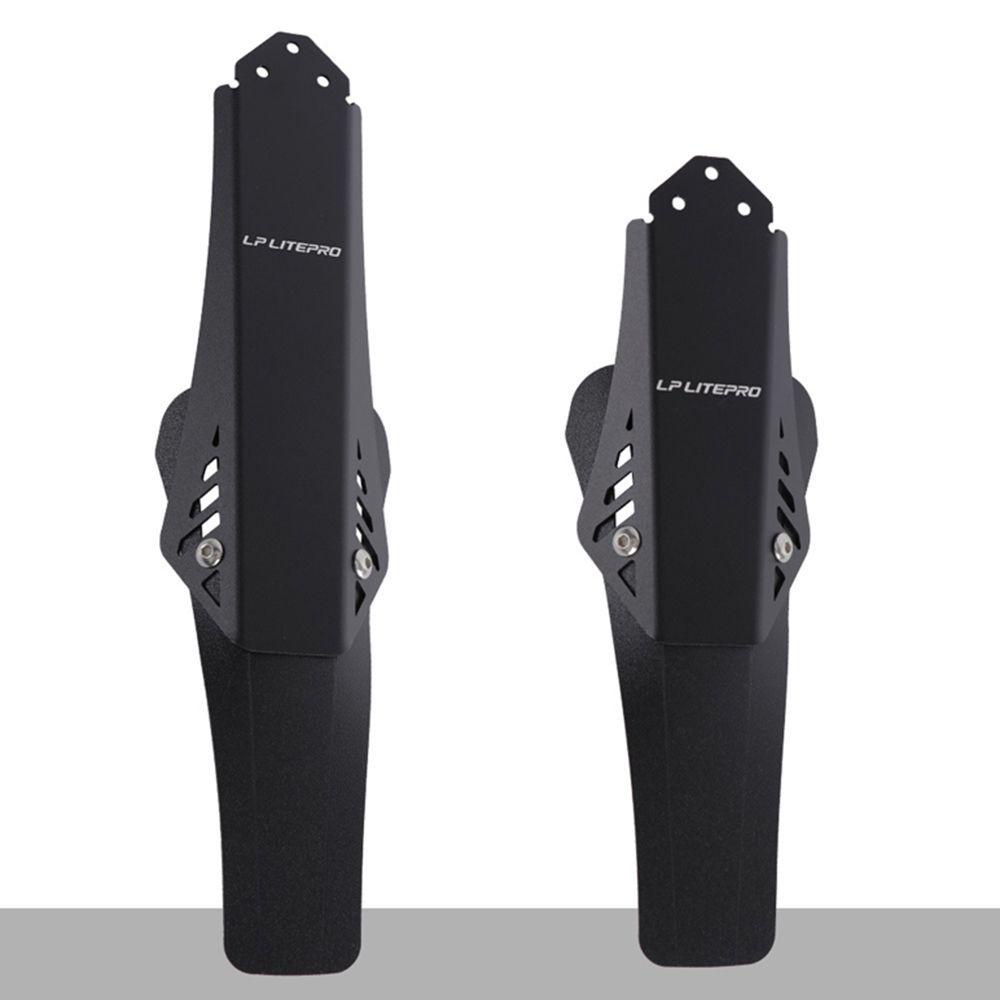 Lanfy Sepeda Mudguard Plastik 1pasang Bagian Sepeda Depan Belakang Mud Guard Spakbor Sepeda Adjustable