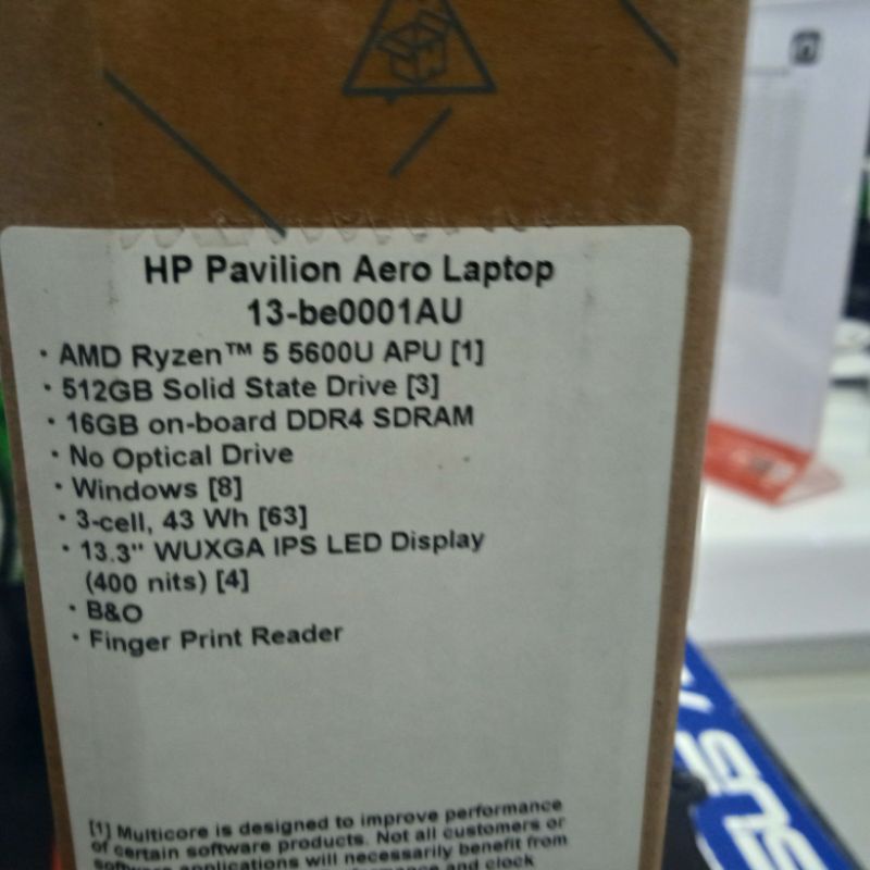 HP AERO 13 - BE0001AU RYZEN 5 5600U 16GB SSD 512GB