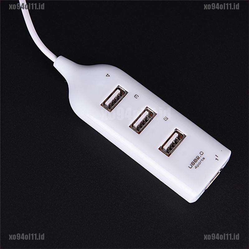 【XO+COD】Hot USB 2.0 High Speed 4 Port Splitter Hub Adapter For PC Computer Laptop HG