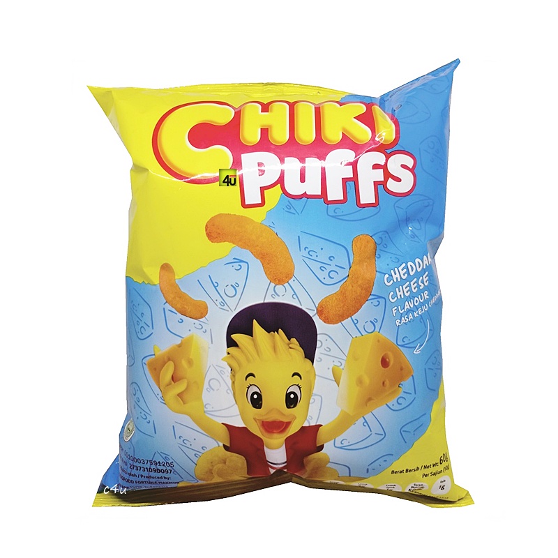 

Chiki PUFFS - Makanan Ringan Ekstrudat - 60gr