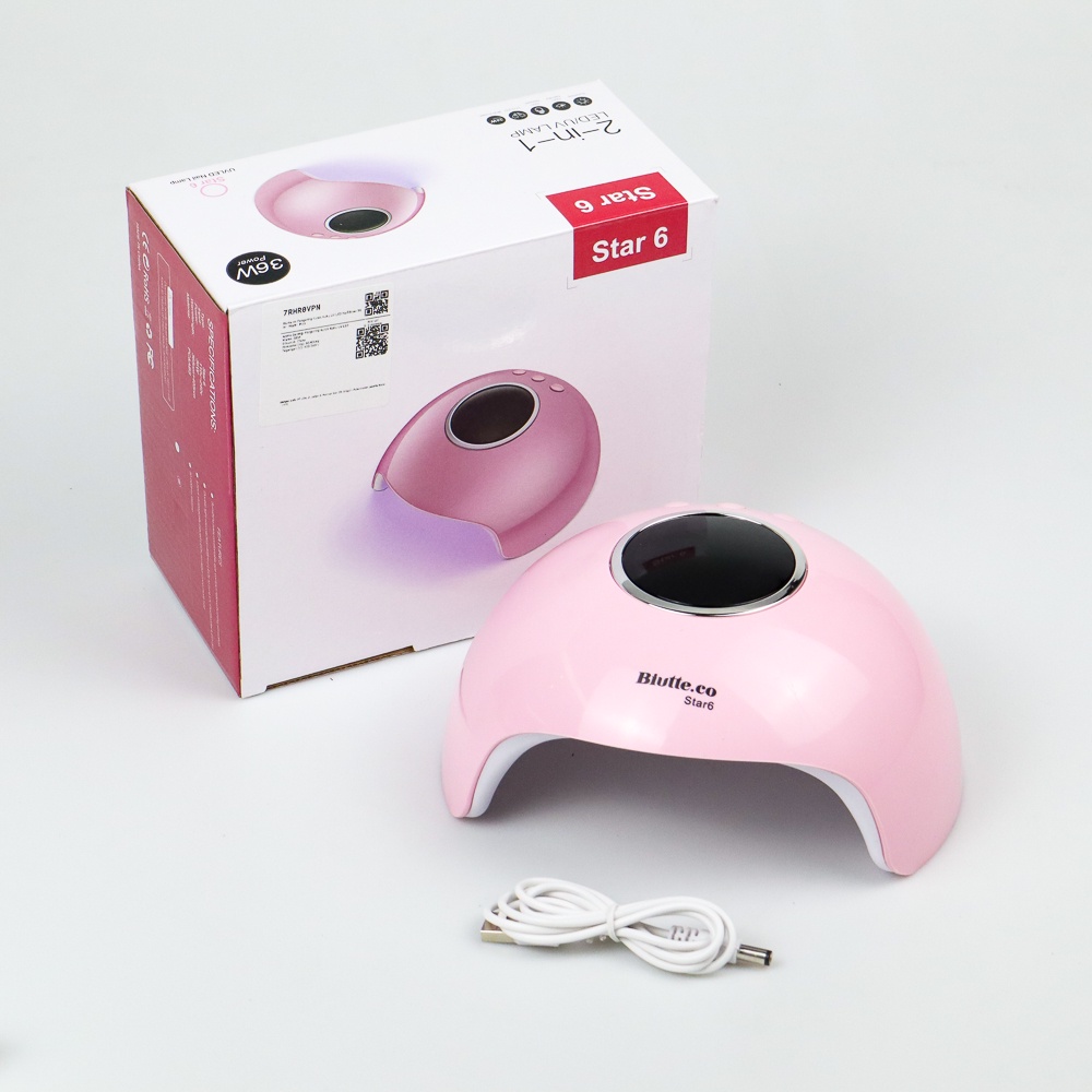 BIUTTE-ROHWXY Pengering Kutek Kuku UV LED Nail Dryer 36W Star6Pink