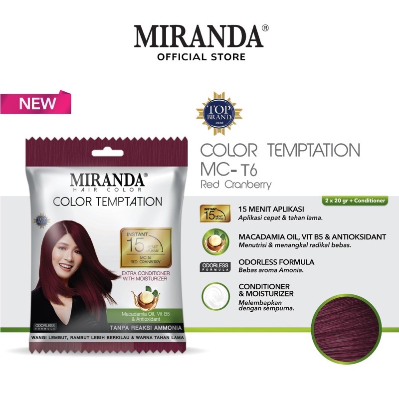 MIRANDA HAIR COLOR TEMPTATION SACHET