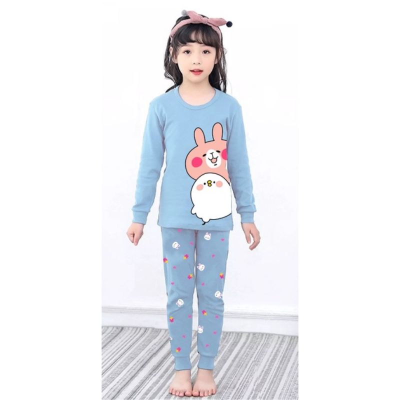 Piyama Anak Laki Laki dan Perempuan 1 Set umur 1-5 Tahun Baju tidur anak Motif Gratis Ongkir COD