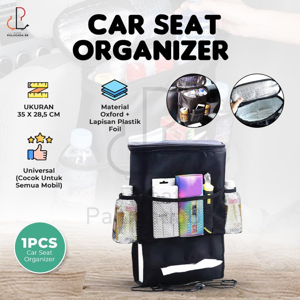 Auto seat Organizer Tahan Suhu Panas Dingin Cooler Bag Mobil cars Rack Tas Gantung Botol Minuman