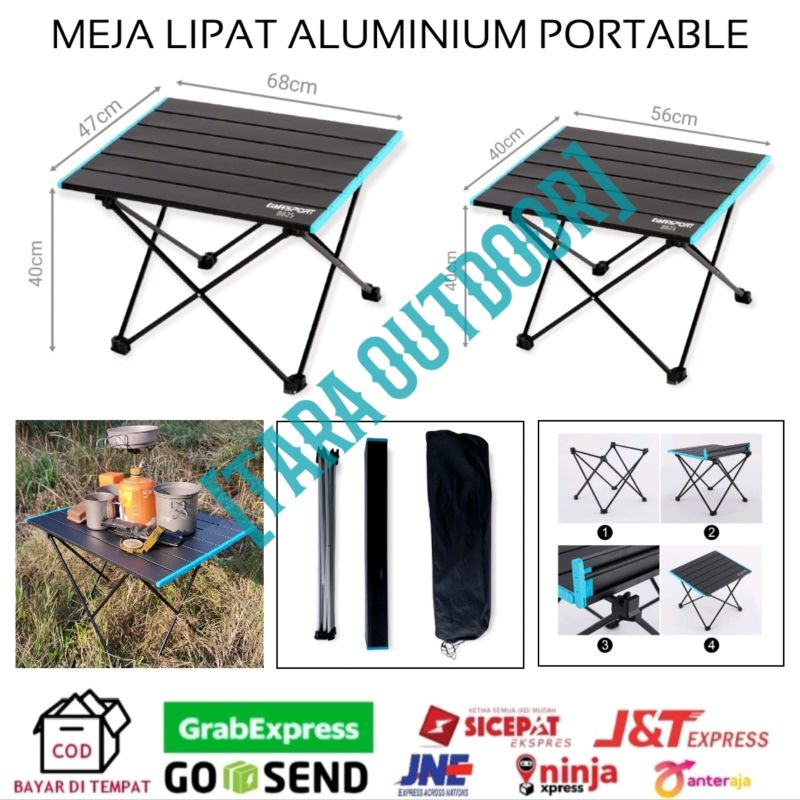 meja lipat portable camping