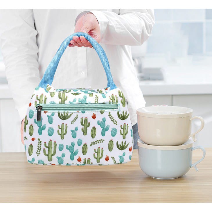 ~ PIYOSHI08 ~ Lunch Cooler Bag Tas Bekal Makan Motif Gambar Lucu PD108