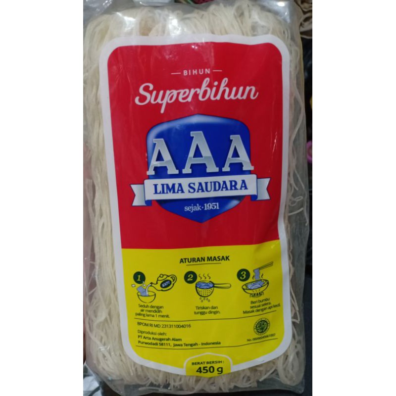 

Superbihun AAA Lima Saudara 450gr