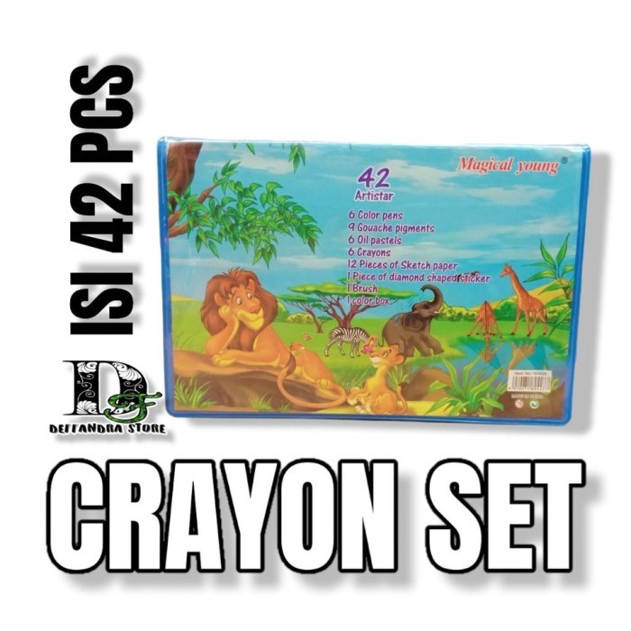 

Crayon Set Mewarnai 42pcs Termurah