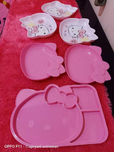 Piring Makan/piring Sup Karakter Hello Kitty 9