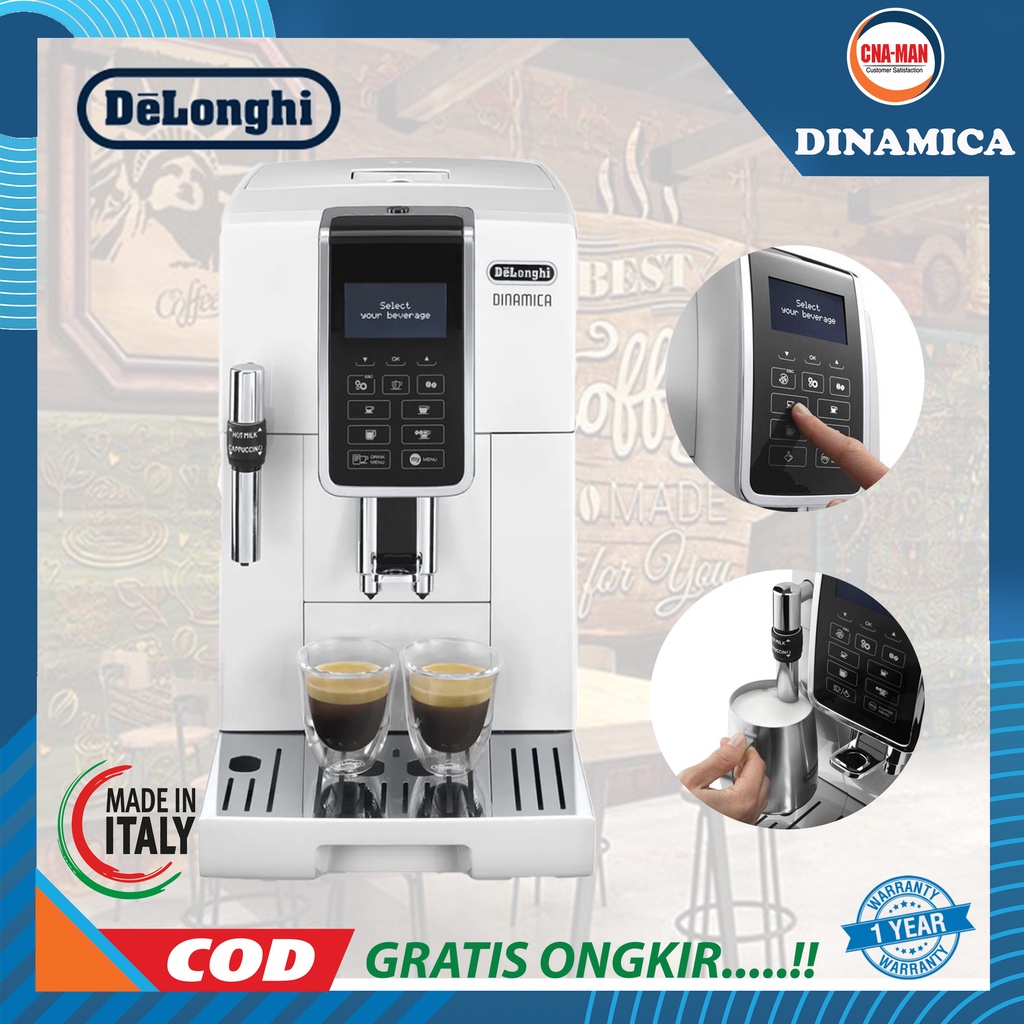 DELONGHI Dinamica Espresso Coffee Machine ECAM 350.35.W