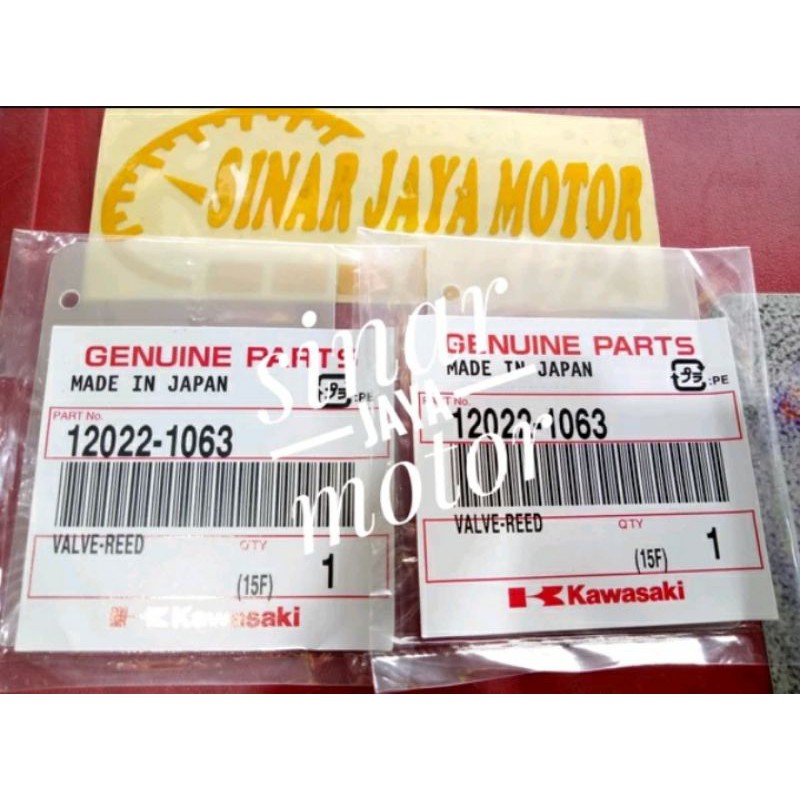 lidah membran kx 85 15f set 2lembar ninja r. ninja rr. ninja ss japan