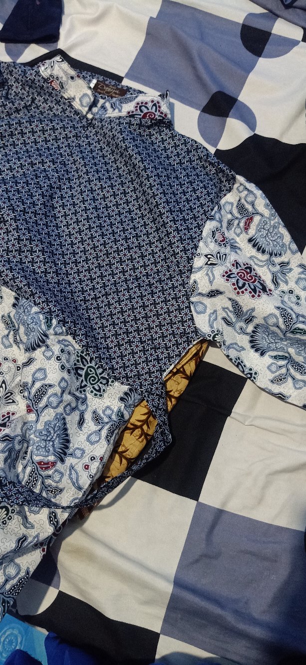 Gamis Batik Sogan Size Standar Dan Jumbo Katun Mataram Primisima Adem Murah