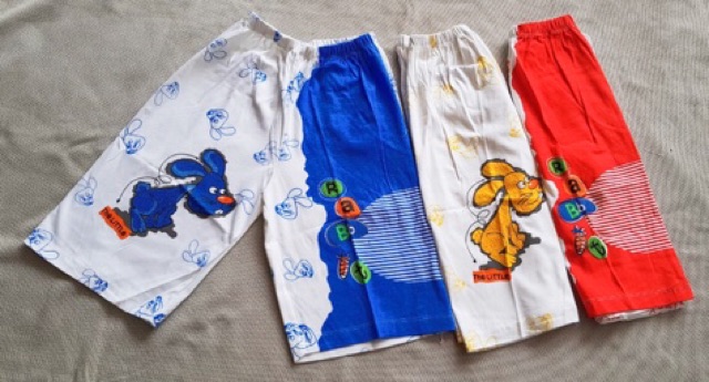 3PCS!! Celana pendek anak unisex santai 3-7 tahun