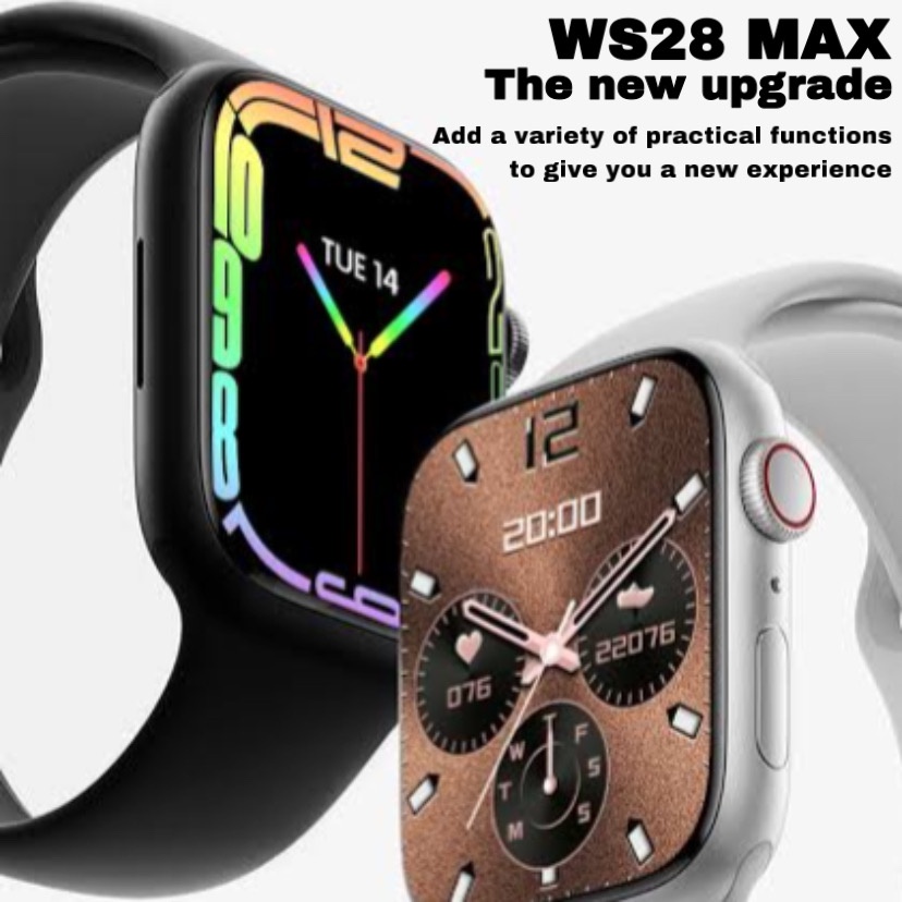 SMARTWATCH WS28 Max baru 2022 jam tangan pintar Seri 7 1.9 inci dial DIY pria wanita panggilan bluet