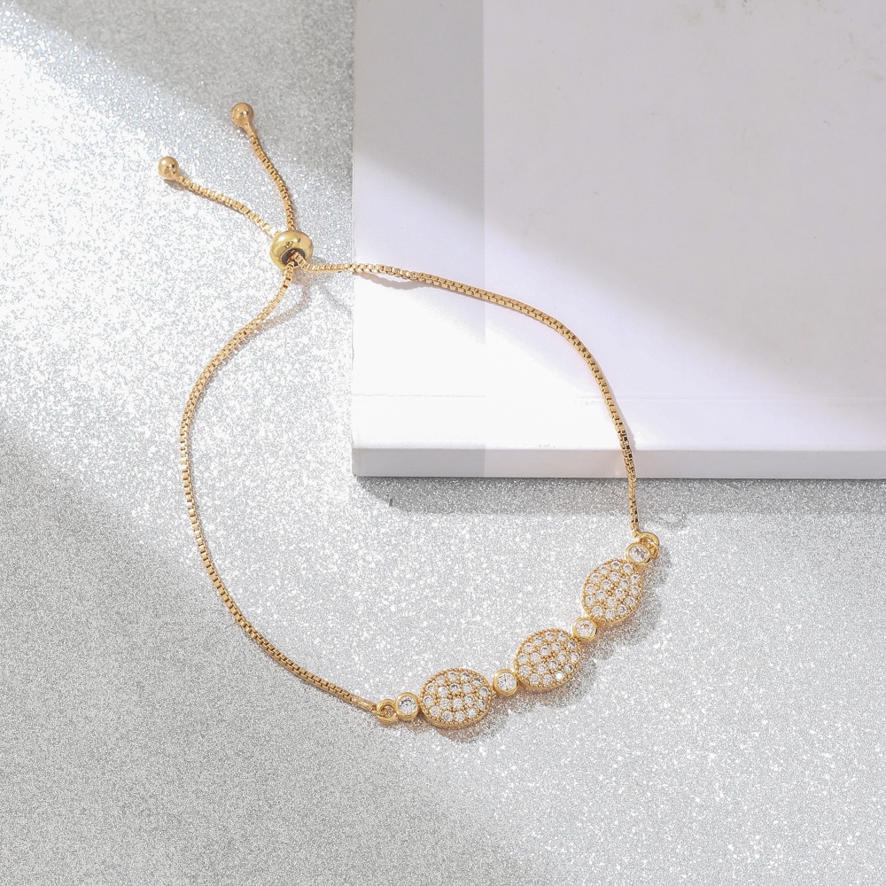 ✨COD Gelang Tangan tatinaium anti karat Rantai Simple Mewah Ala Korea Untuk Wanita perhiasan emas D407