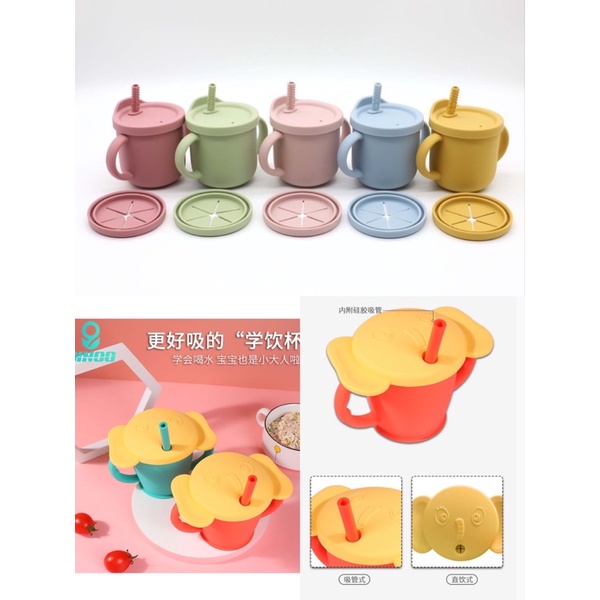 Gelas Silikon Anak / Training Cup Anak / Gelas Silikon Snack Anak
