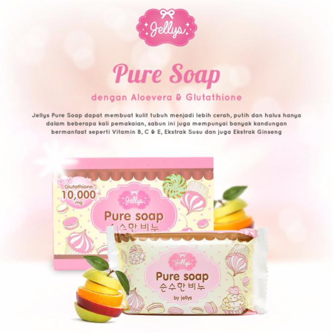 BIG SALE PURE SOAP BY JELLY 100% ORIGINAL - PURE SOAP JELLY WHITENING ASLI TERLENGKAP