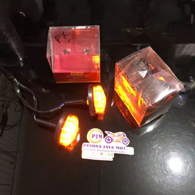 Sen Tempel LED Kotak GMA TST Buat R15 V3/Cbr150r/Gsx150/R25/R15 V2/Ninja250 Karbu/Ninja250 Rr Mono