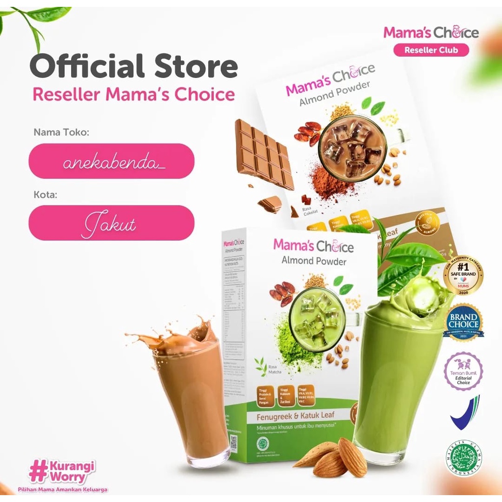 SUSU ALMOND ASI BOOSTER | MAMA'S CHOICE ALMOND POWDER - PELANCAR ASI