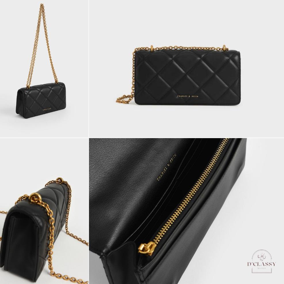 (M1Y6) ★ DOMPET CK CHAIN HANDLE QUILTED - CK6-10680924 //Harga@promo