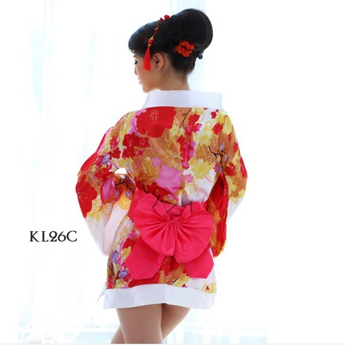 [PRODUK FAVORIT] KIMONO JEPANG BAJU KIMONO WANITA PIYAMA KIMONO PUTIH SABUK PINK KL26C