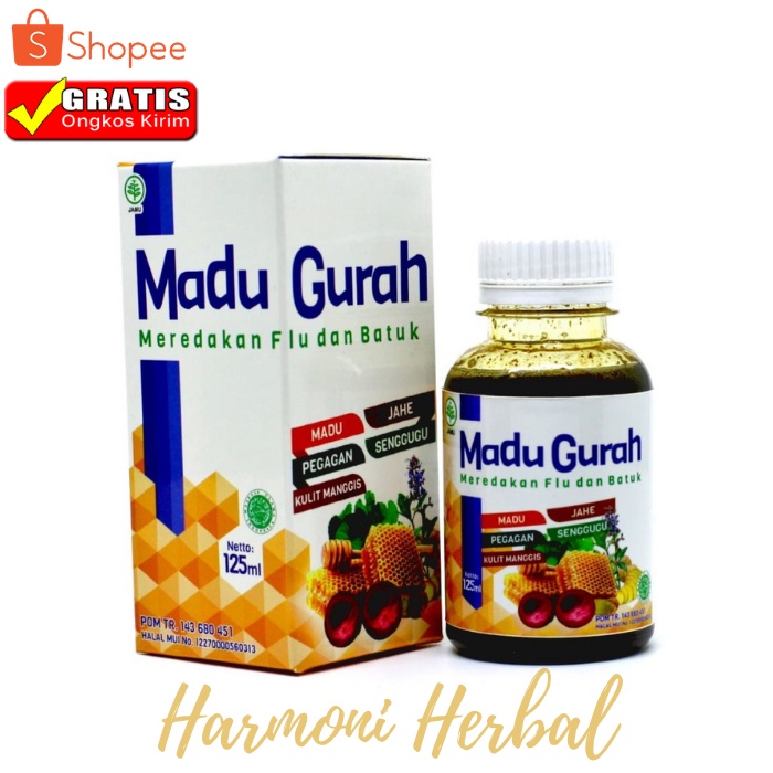 Madu herbal Gurah Obat Flu Batuk Anak dan Dewasa Atasi TBC Paru Ashma