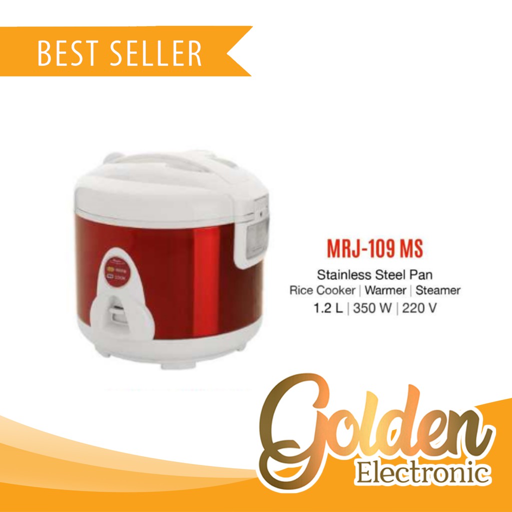 Magic Com Ricecooker MRJ-109MS (MERAH) Stainless / MRJ-109 MS