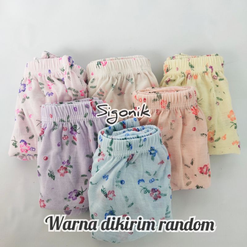 CD Celana Dalam Motif Perempuan Wanita cewek Dewasa Big Size Jumbo M L XL XXL 3L Import TNL TENLING Motif Bunga Katun Karet Kerut Undies Cawet Adem Nyaman Grosir Murah Sigonik