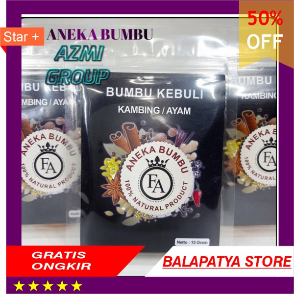 

TERLARIS !!! Bumbu kebuli untuk 2 liter Beras no MSG Pure Original BY Aneka bumbu FA