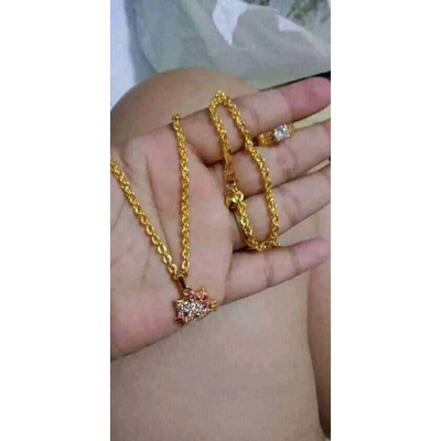 satu set perhiasan anak koin 91