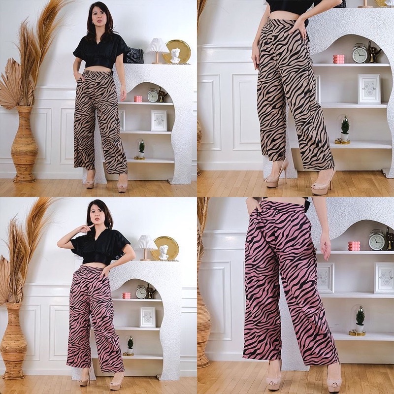 Kulot zebra/ kulot animal/ kulot wanita/celana kulot zebra