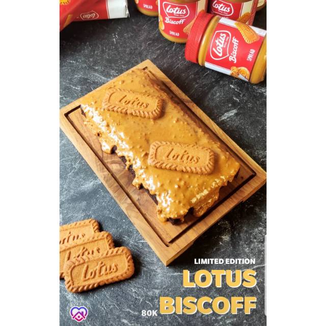 

Lotus Biscoff Brownie - Brownies Lotus Biscoff - Brownies Panggang Ohmybrownie