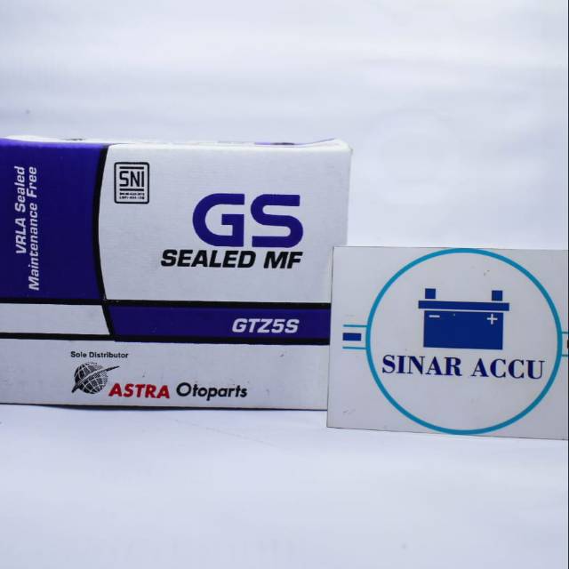 Aki motor Honda Xeon GTZ5S GS ASTRA ori