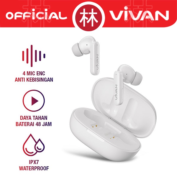 Vivan Liberty T660NC Earbuds ANC ENC TWS Earphone Bluetooth 5.3 New T600NC