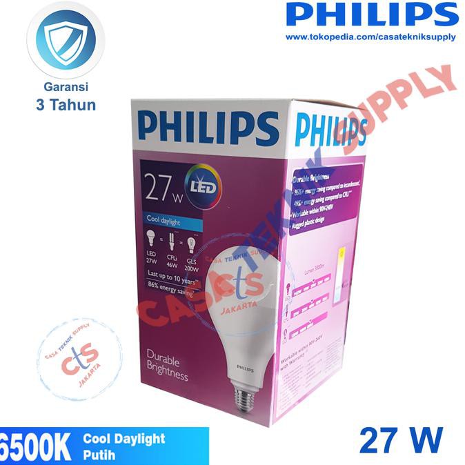 Lampu LED Philips 27W 27 W 27 Watt 27Watt Putih