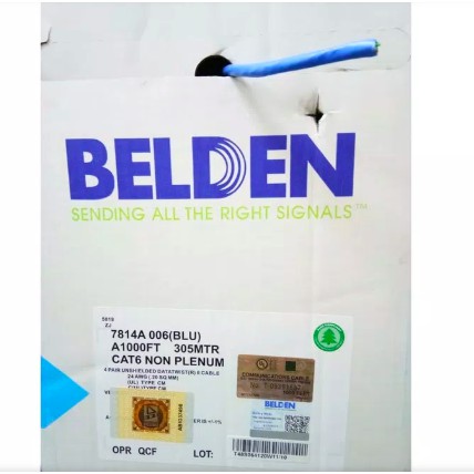 Kabel UTP BELDEN CAT6 Non Plenum 7814A 008 (BLUE) 305M