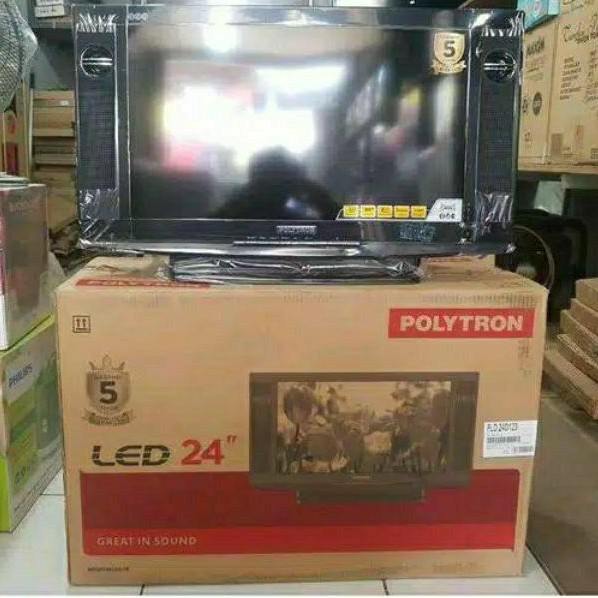 TV Led bentuk tabung 24"  polytron 24D123 Palembang