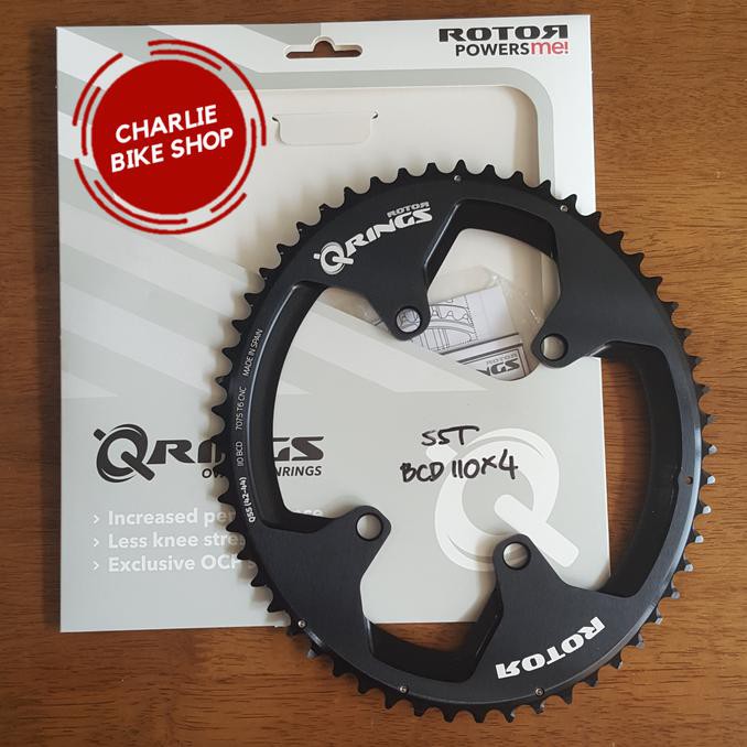 Chainring Rotor Qrings Oval 55T Bcd110X4 - Rotor Aldhu - Shimano