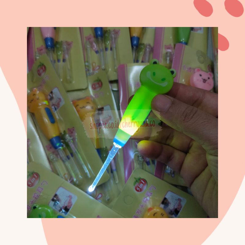 EARPICK LED KOREK KUPING SENTER FLASHLIGHT