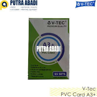 

PVC ID Card V-tec A3+ Bahan ID Card 25 set