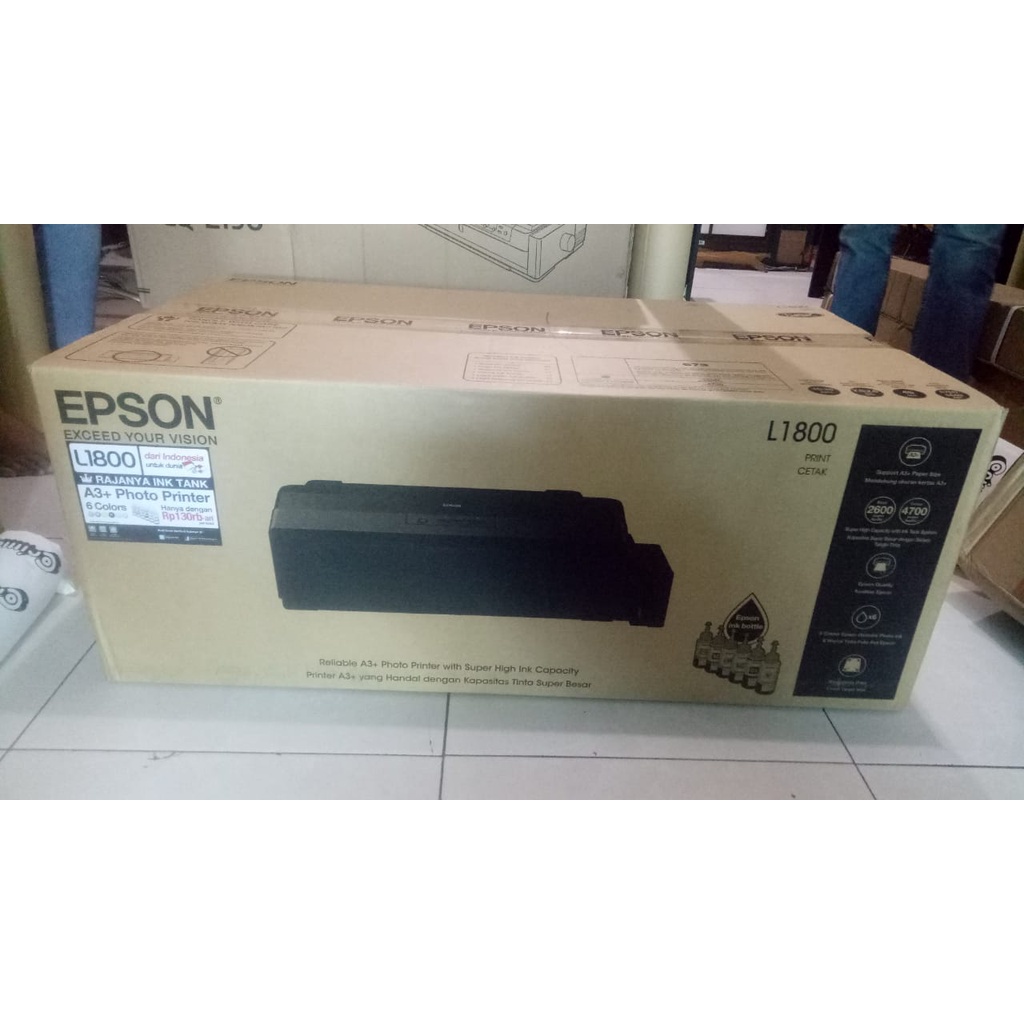 Epson L1800 A3+ Infus Ink Tank Printer 6Warna