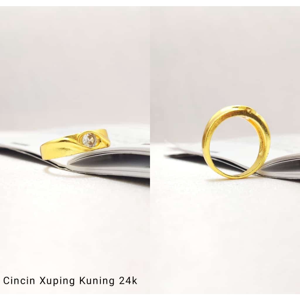 Cincin Kawin Lapis Emas 24k