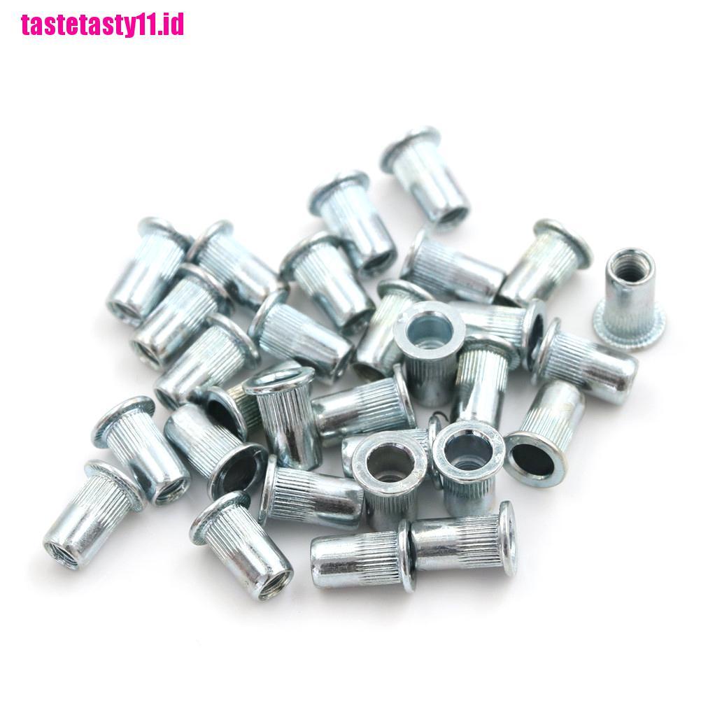 30 Pcs Mur Insert M5 Thread Biru Putih Bahan zinc M5 Benang Jahit