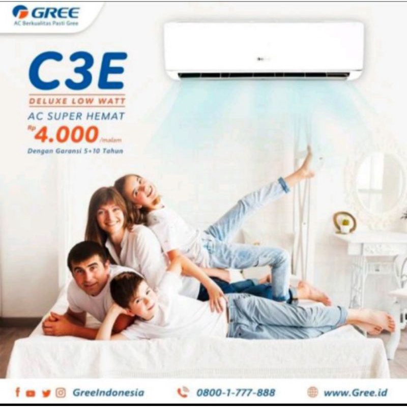 AC GREE low Watt (0.5-2.5pk) type GWC (05-24)C3E R.32